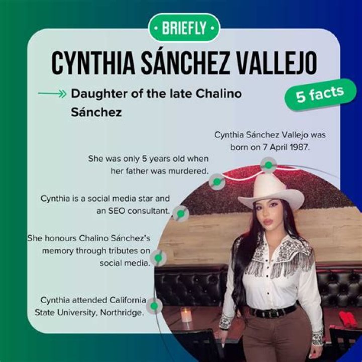 cynthia sanchez vallejo Chalino S&aacute;nchez&rsquo;s Daughter Facts in 2023