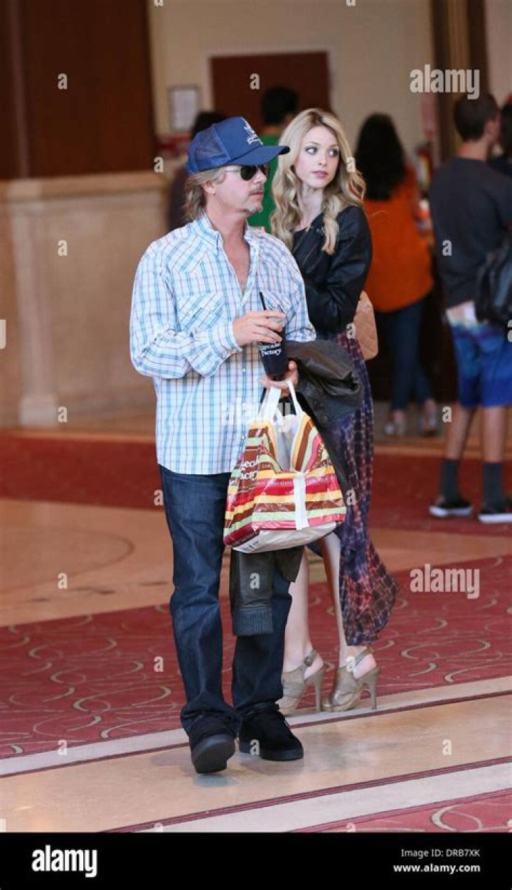 David Spade and his girlfriend Jillian Grace arrive at LAX to catch an