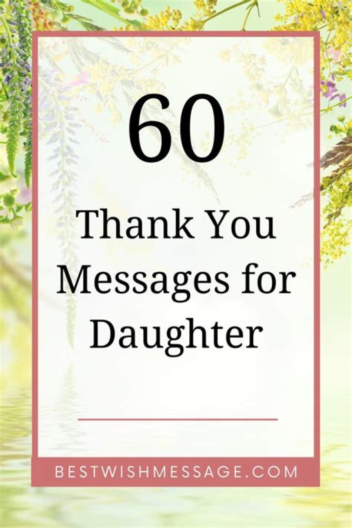Dear Daughter Thank You Letter to my daughter, Dear daughter, Letter