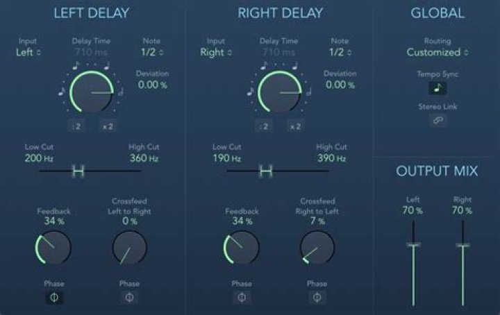 Delay: Left Delay Control