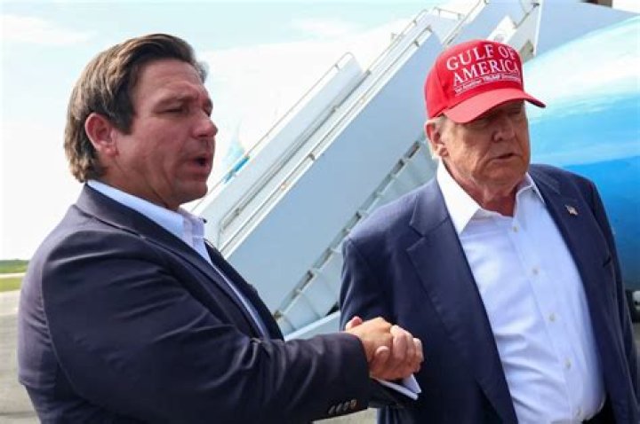 DeSantis weighs in, Trump doesn&rsquo;t, in GOP brawl between McDaniel and
