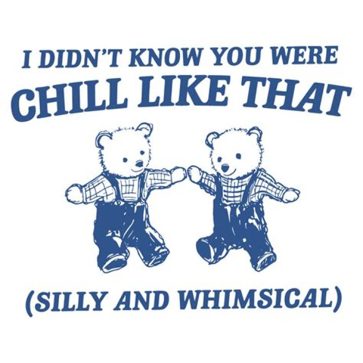 Didnt know you were chill like that Text Sticker TeePublic
