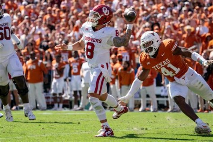 Dillon Gabriel, No. 12 Oklahoma bounce No. 3 Texas in Red River Rivalry, 3430