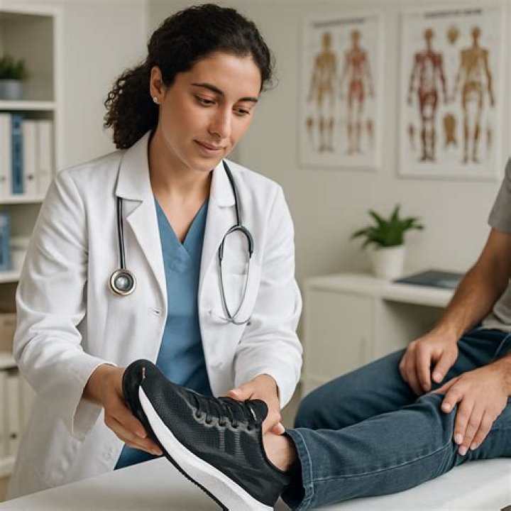Doctor Fitting a Custom Orthotic