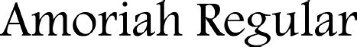 Download free Amoriah font, free Amoriah.ttf Regular font for Windows