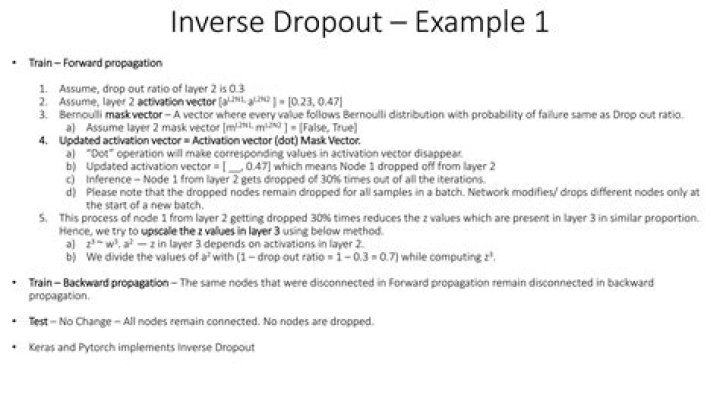 Dropout example