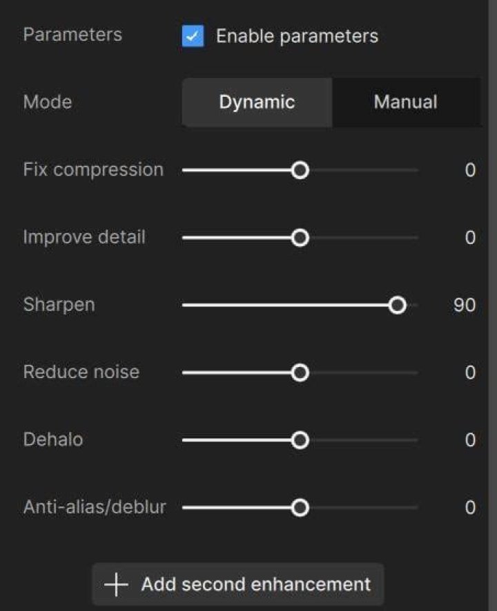Dynamic mode selected