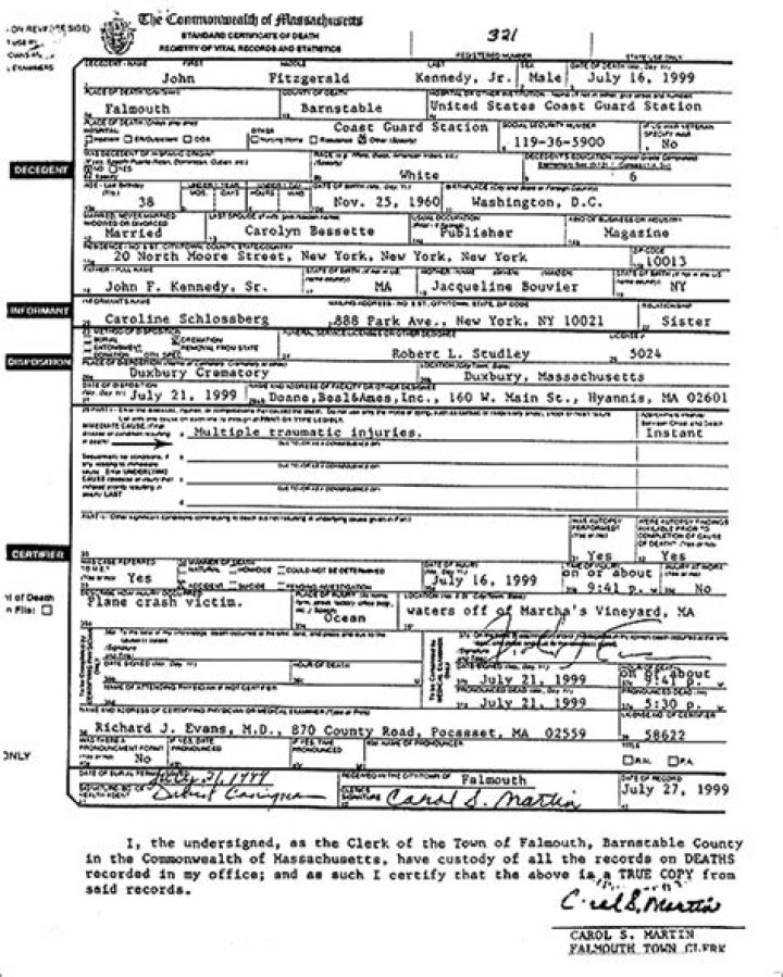 Edward Franklin death certificate