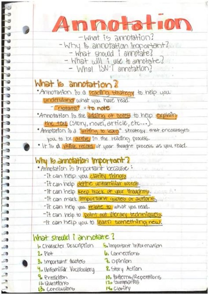 Examples of annotations in books