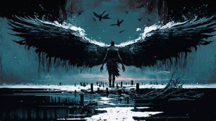 Fallen angel containing fallen, angel, and statue Arts