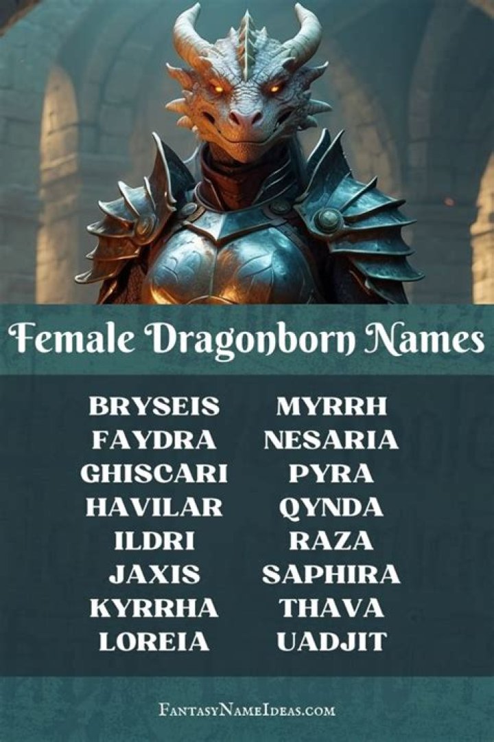 Female Dragonborn Names