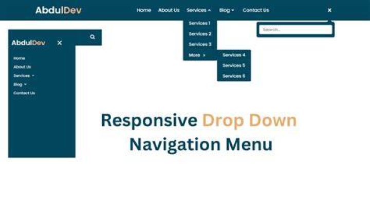 File Tab Navigation Dropdown menu