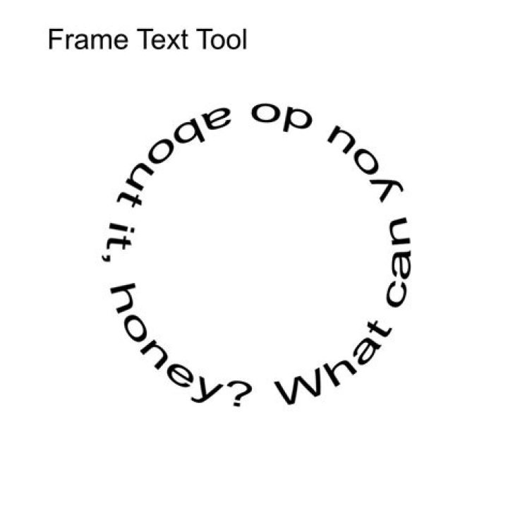 Frame Text Tool