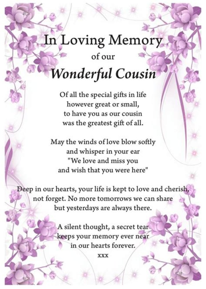 Goodbye cousin Poems