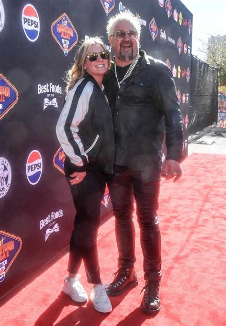 Guy Fieri and Lori Fieri at his Hollywood Walk of Fame star ceremony on