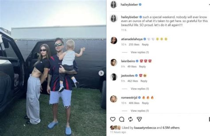 Hailey Bieber Gushes over Husband Justin Bieber in Sweet Tributes on