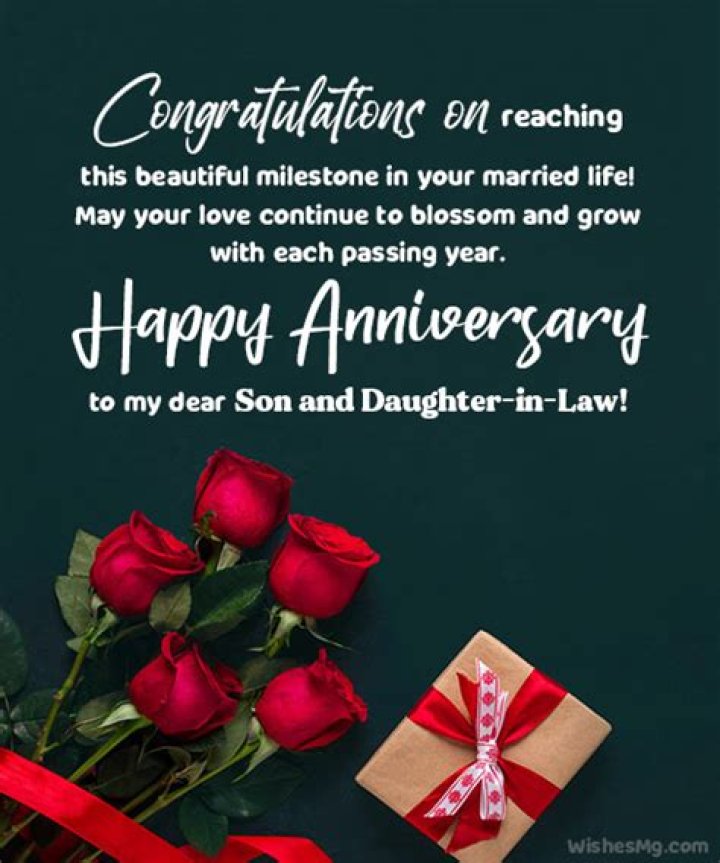 Happy Anniversary Son And Daughter In Law Daughter & Son In Law Happy