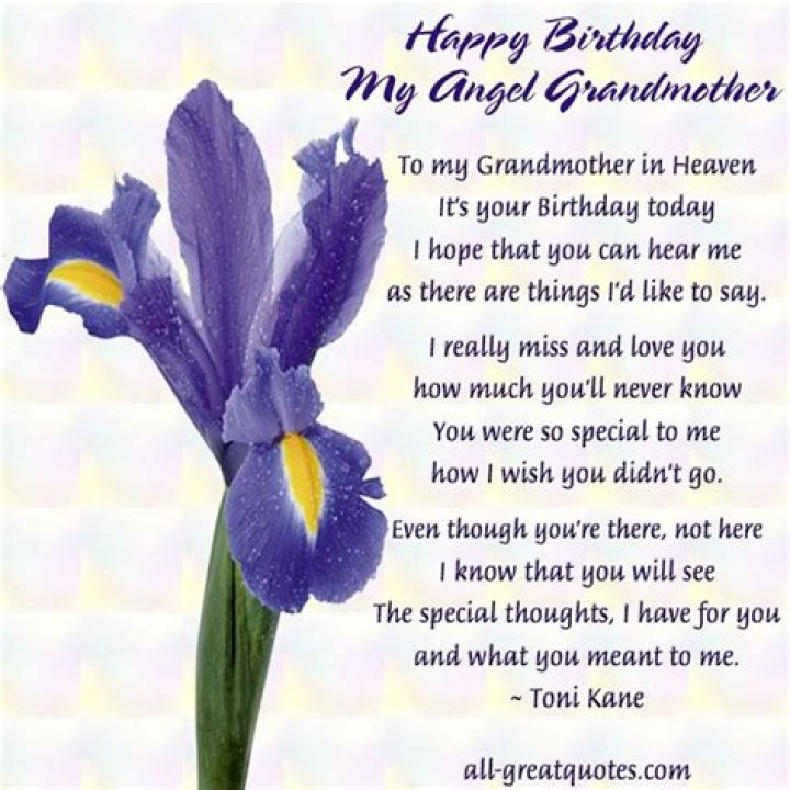 Happy Birthday My Angel Grandmother In Loving Memory RIP Pinterest