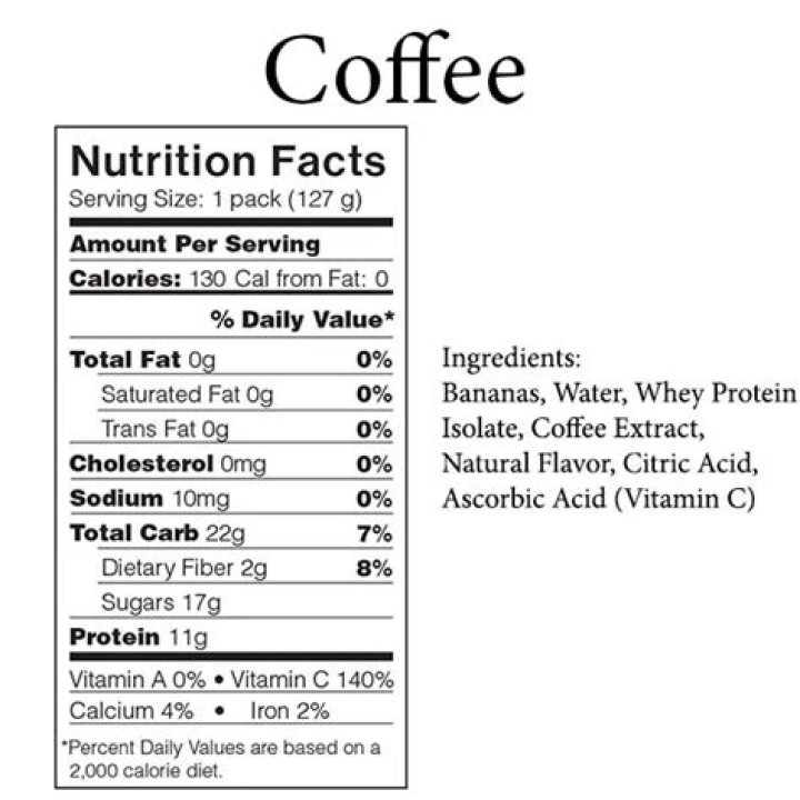 hazelnut flavored coffee nutrition facts peirce bros