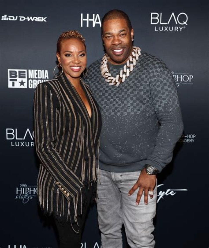 Highly fashionable rapper Busta Rhymes and his family