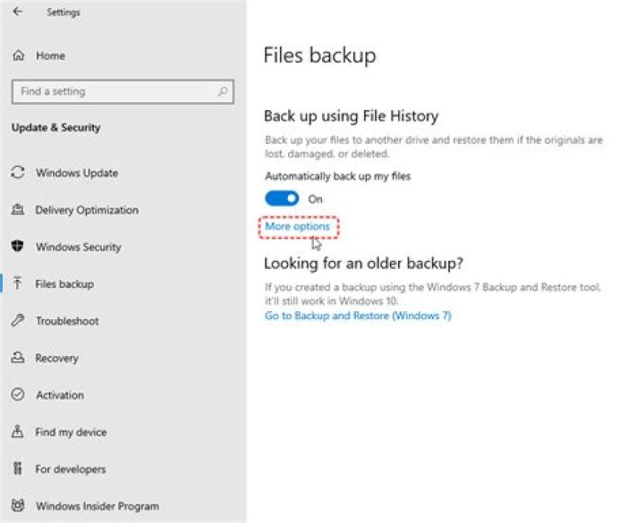 History options