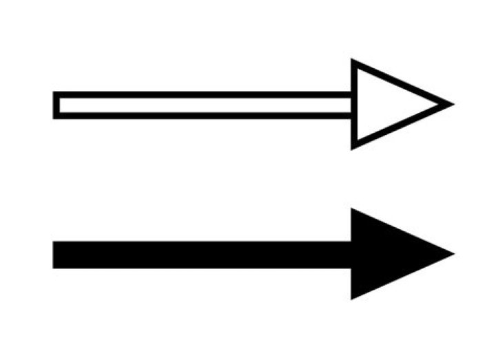 horizontal arrow