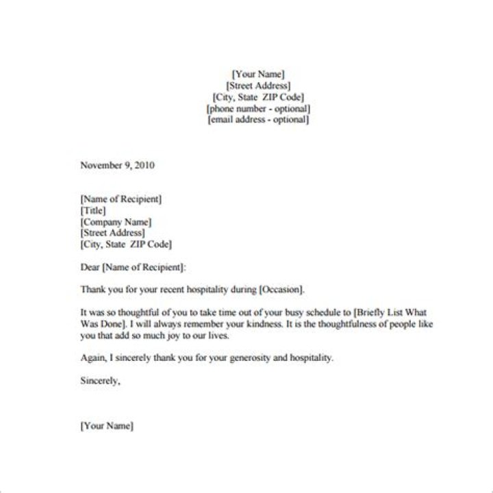 Hospitality Thank You Note Sample Dinner Free Thank You Notes