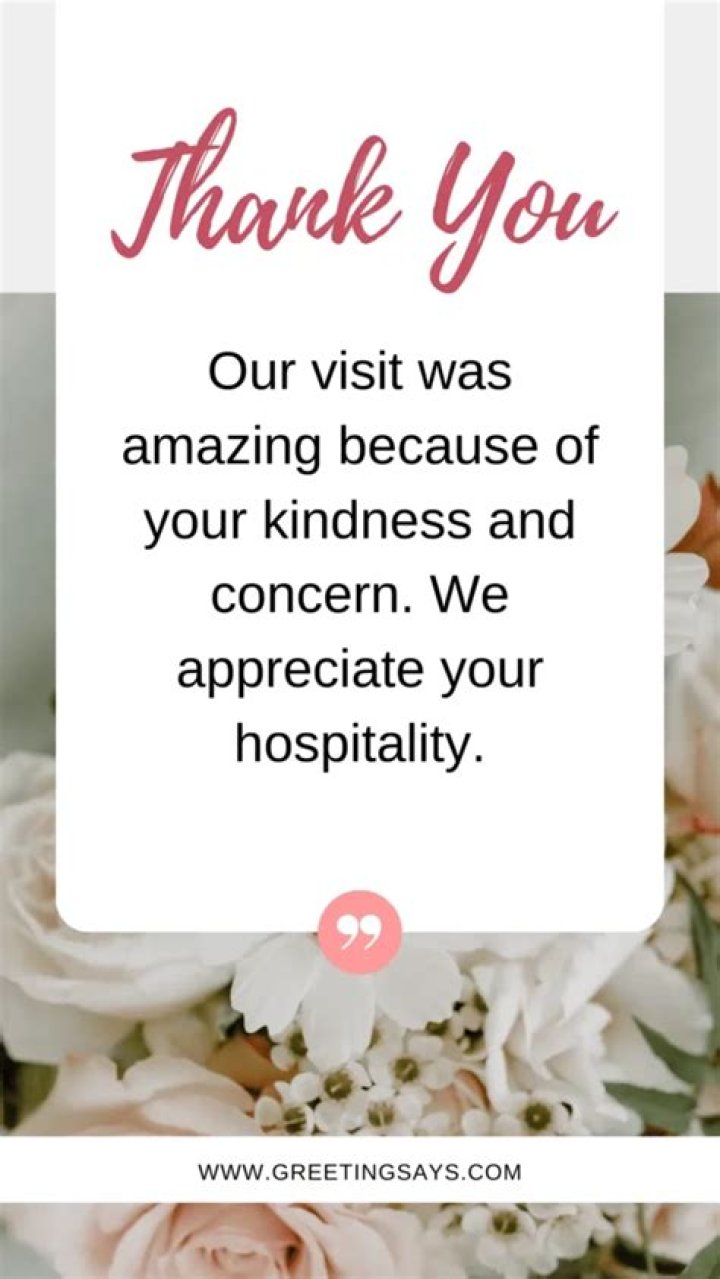 Hospitality Thank You Quotes. QuotesGram