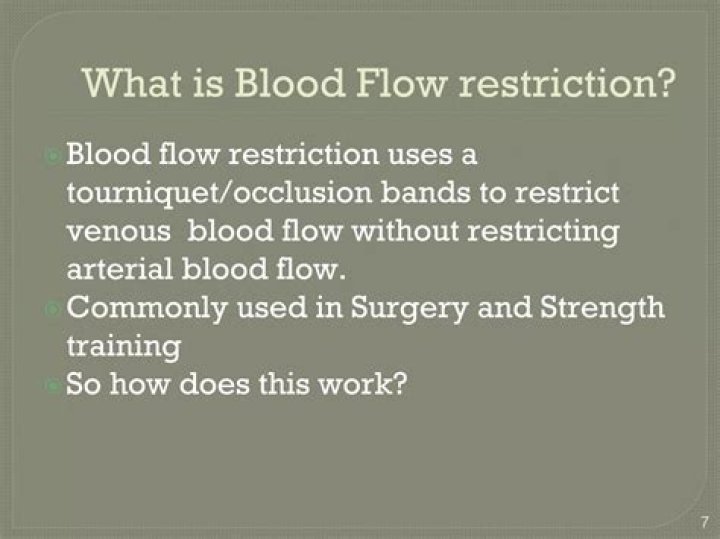 How Does Blood Flow Restriction Therapy Work