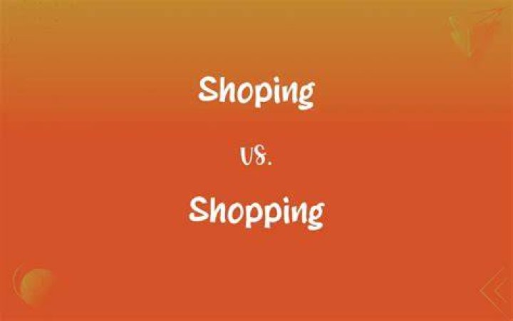 How to spell shopping