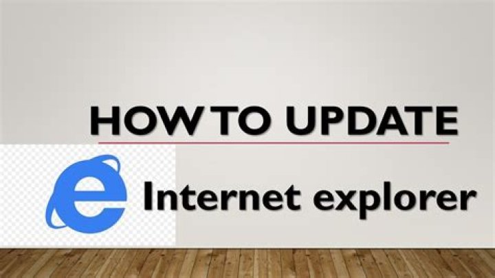 How to update internet explorer