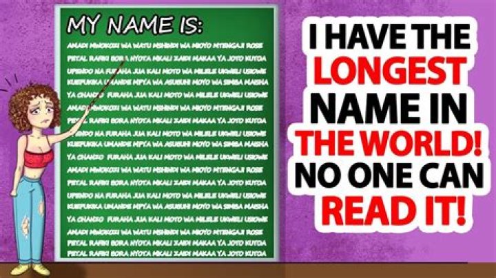 I Have The Longest Name in The World. NO ONE Can Read It! YouTube