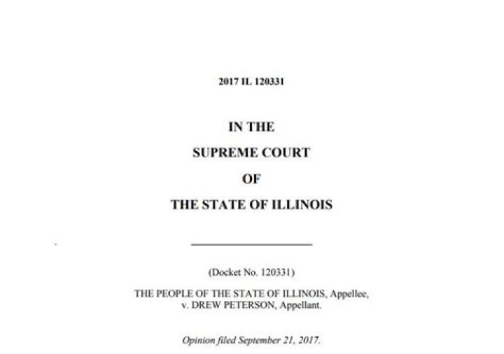 Illinois Supreme Court Affirms Drew Peterson Murder Conviction
