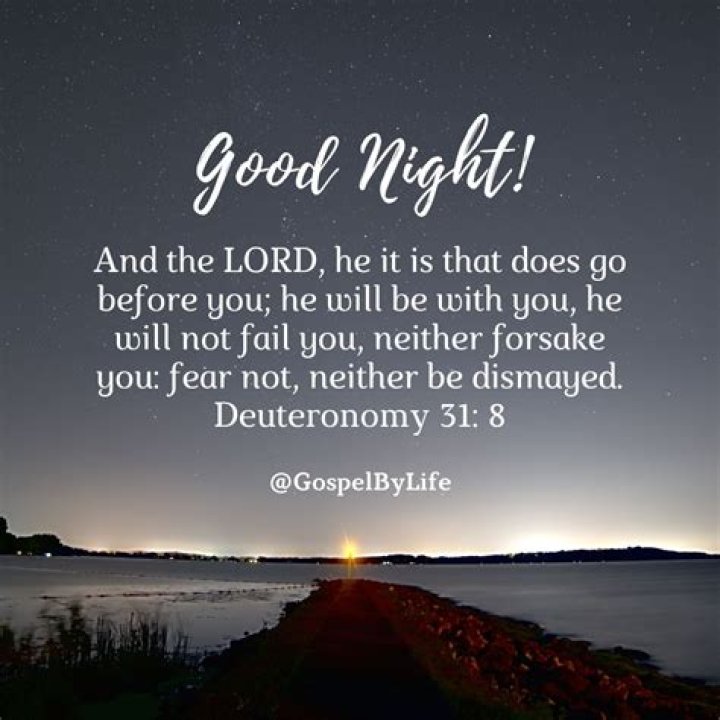 Image of Good Night Bible Message Beautiful free Biblical images for