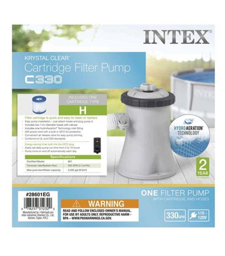 INTEX Krystal Clear™ Cartridge Filter Pump - 1,500 GPH"><span itemprop=