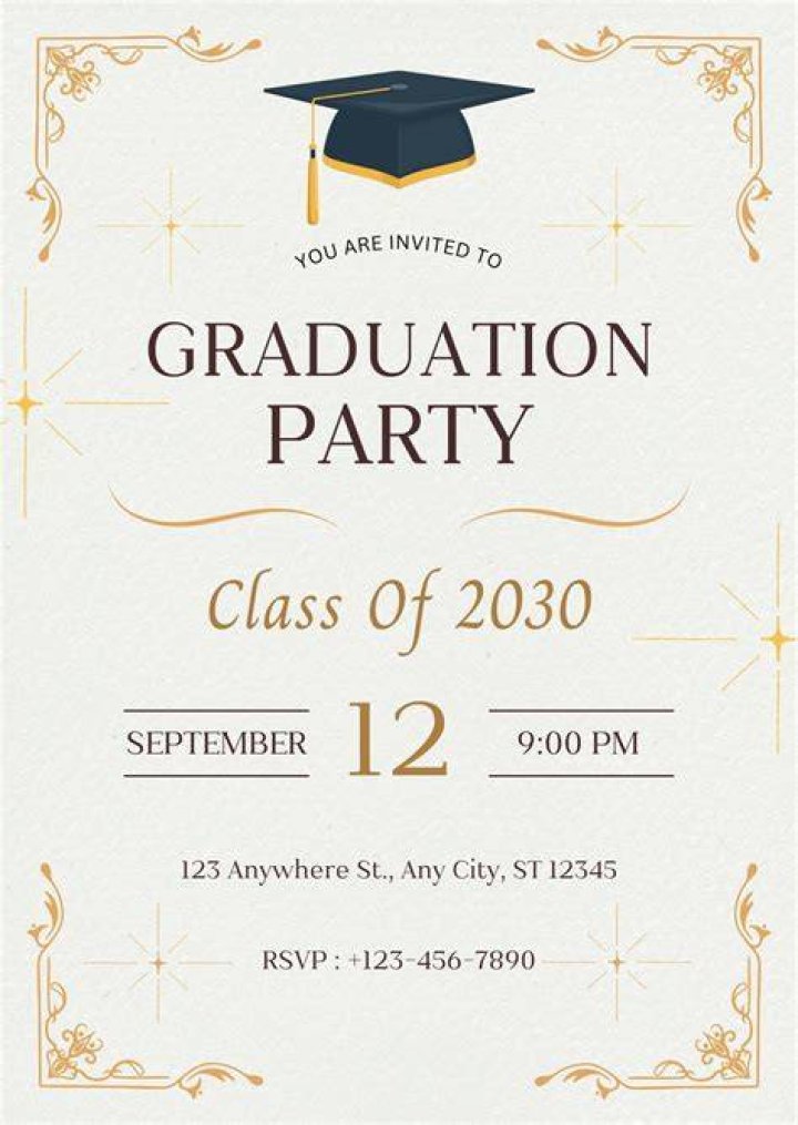 Invitation to Graduation 