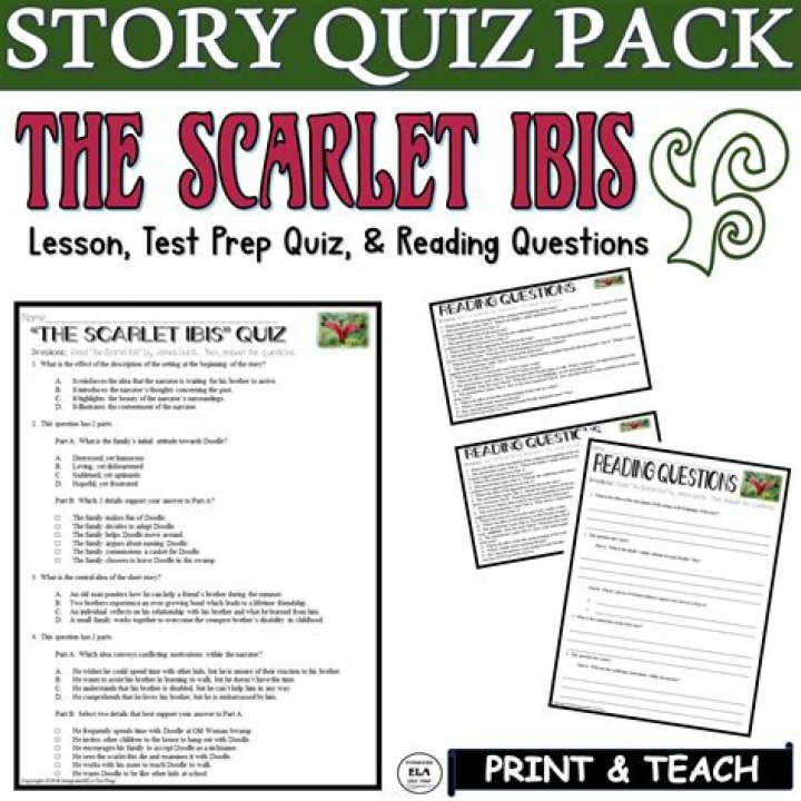 Is scarlet ibis a true story