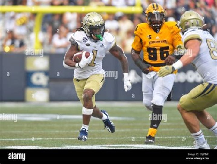 Jahmyr Gibbs Football Tech Yellow Jackets