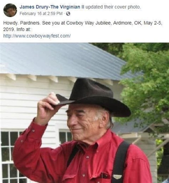 James Drury Net Worth, Spouse, Children, Now Details
