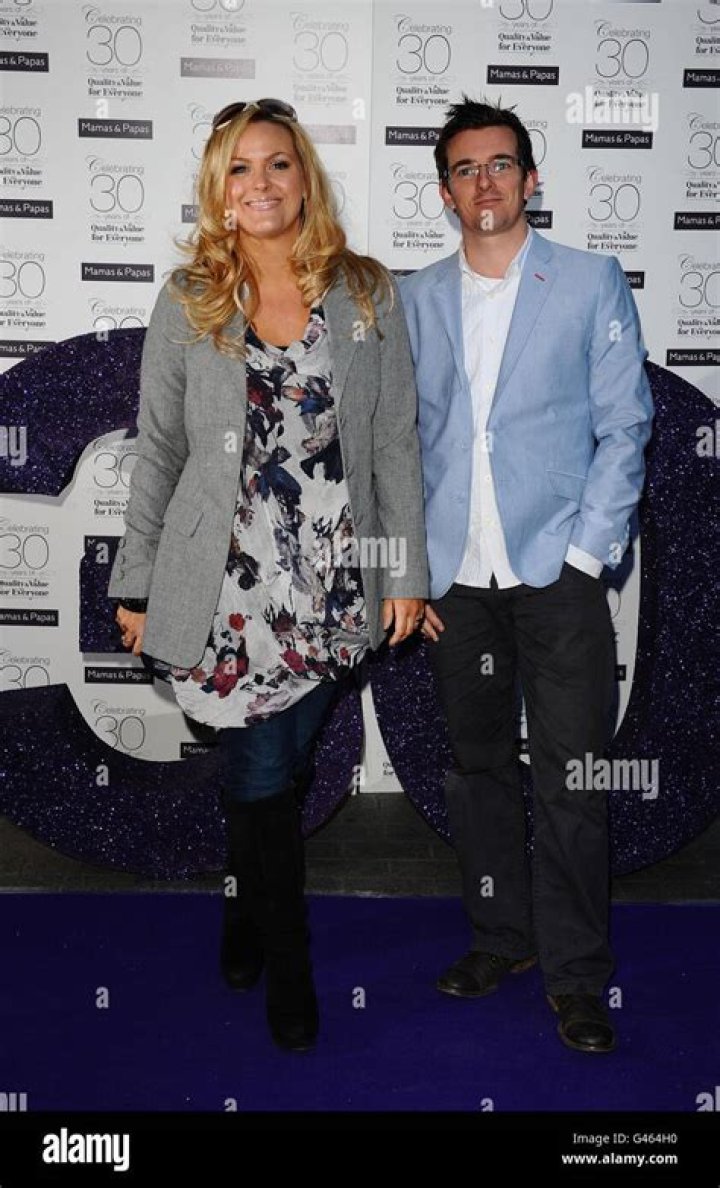 Jo Joyner and husband Neil Madden arrive at the Mamas & Papas 30th