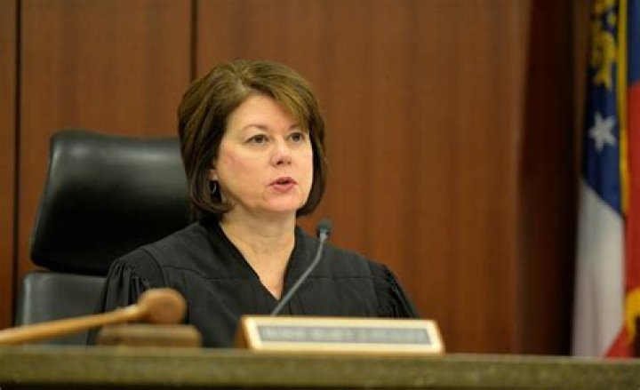 Judge Mary Staley makes remarks during a Cobb County Superior Court hearing, February 18, 2015. The state was seeking to restrict access to public records pertaining to the Ross Harris case. PHOTO: Kent D. Johnson / AJC