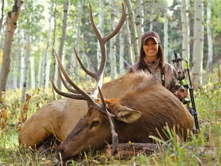 Julie Kreuter Takes a Bull Elk at 12 Yards OutdoorHub