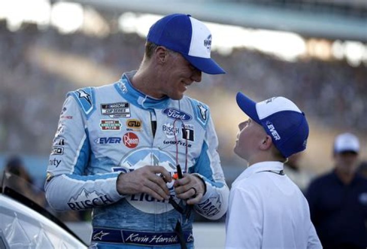Kevin and Keelan Harvick with F1 Champion Mika Hakkinen and his kids