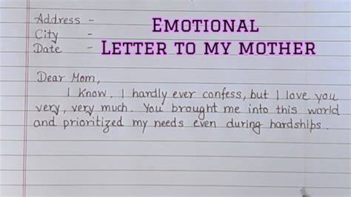 letter to a mother from daughter on wedding day Treasure Box Poetry
