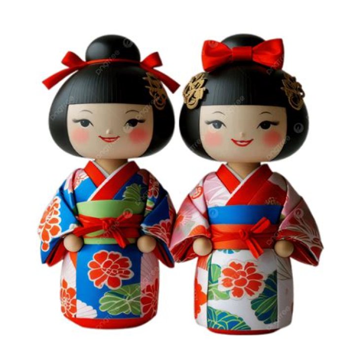libra Japanese dolls cute green orange gradient dolls zodiac