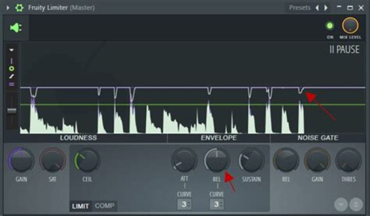 Limiter Gain Reduction