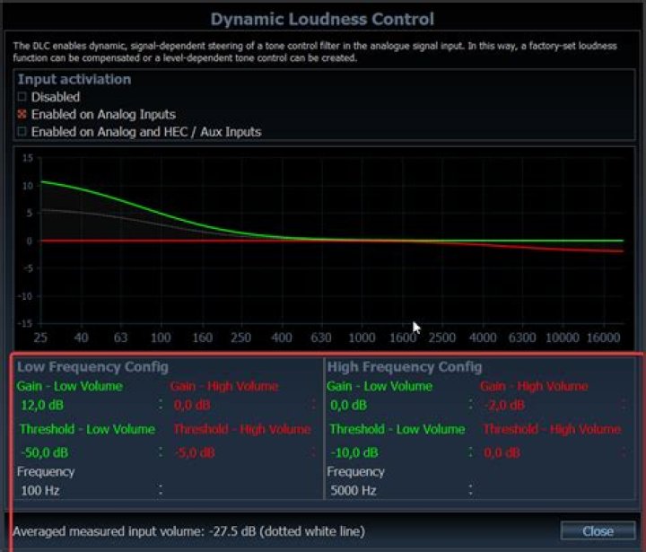 Loudness Control module interface