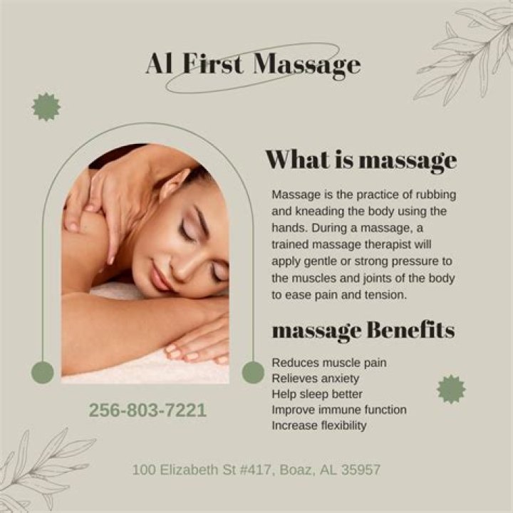 Massage Therapy Boaz AL 35957