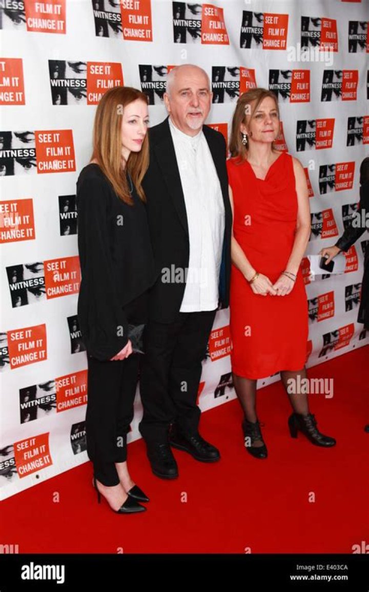 Meabh Flynn Peter Gabriel Yvette Alberdingk Editorial Stock Photo
