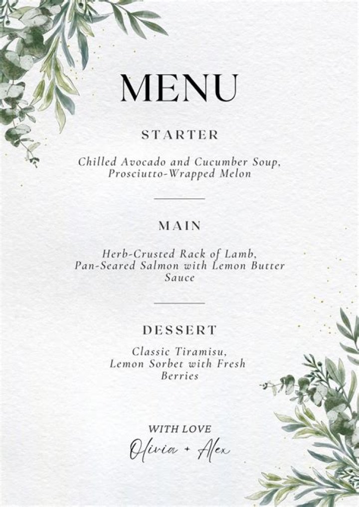 Menu, Gscfour